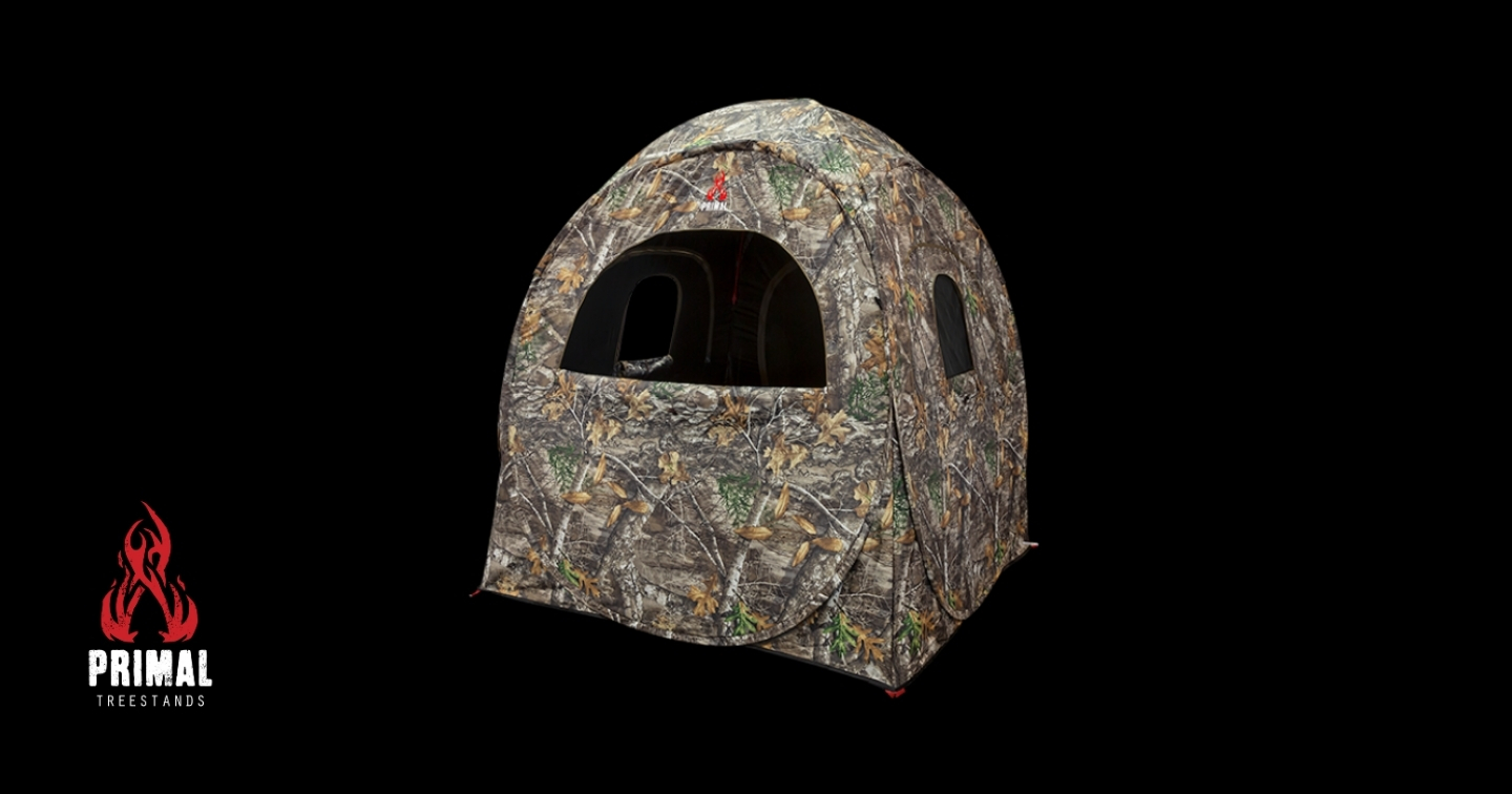Thunderdome Spring Steel Ground Blind Primal Outdoors
